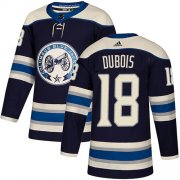 Wholesale Cheap Adidas Blue Jackets #18 Pierre-Luc Dubois Navy Alternate Authentic Stitched NHL Jersey