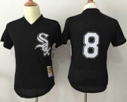 Wholesale Cheap Mitchell And Ness 1993 White Sox #8 Bo Jackson Black Throwback Stitched MLB Jersey