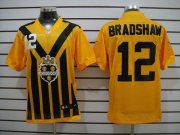 Wholesale Cheap Nike Steelers #12 Terry Bradshaw Gold 1933s Throwback Men's Stitched NFL Elite Jersey