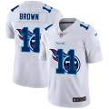 Wholesale Cheap Tennessee Titans #11 A.J. Brown White Men's Nike Team Logo Dual Overlap Limited NFL Jersey