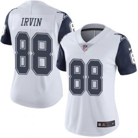 Wholesale Cheap Nike Cowboys #88 Michael Irvin White Women\'s Stitched NFL Limited Rush Jersey