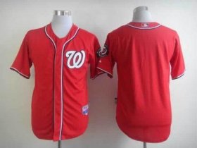 Wholesale Cheap Nationals Blank Red Cool Base Stitched MLB Jersey
