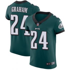 Wholesale Cheap Nike Eagles #24 Corey Graham Midnight Green Team Color Men\'s Stitched NFL Vapor Untouchable Elite Jersey