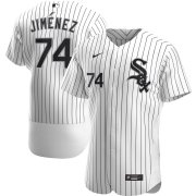 Wholesale Cheap Chicago White Sox #74 Eloy Jimenez Men's Nike White Home 2020 Authentic Player MLB Jersey