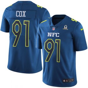 Wholesale Cheap Nike Eagles #91 Fletcher Cox Navy Men\'s Stitched NFL Limited NFC 2017 Pro Bowl Jersey