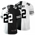 Cheap Tennessee Titans #22 Derrick Henry Men's Black V White Peace Split Nike Vapor Untouchable Limited NFL Jersey