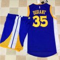 Wholesale Cheap Warriors #35 Kevin Durant Blue A Set Stitched NBA Jersey