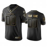 Wholesale Cheap Falcons Custom Men's Stitched NFL Vapor Untouchable Limited Black Golden Jersey