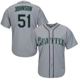 Wholesale Cheap Mariners #51 Randy Johnson Grey Cool Base Stitched Youth MLB Jersey