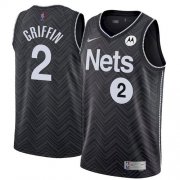 Wholesale Cheap Men's Brooklyn Nets #2 Blake Griffin Earned Edition Stitched 2021 Jersey