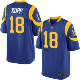 Wholesale Cheap Nike Rams #18 Cooper Kupp Royal Blue Alternate Youth Stitched NFL Elite Jersey