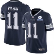 Wholesale Cheap Nike Cowboys #11 Cedrick Wilson Navy Blue Team Color Men's Stitched With Established In 1960 Patch NFL Vapor Untouchable Limited Jersey