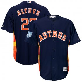 Wholesale Cheap Astros #27 Jose Altuve Navy Blue 2019 Spring Training Cool Base Stitched MLB Jersey