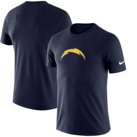 Wholesale Cheap Los Angeles Chargers Nike Essential Logo Dri-FIT Cotton T-Shirt Navy