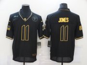 Wholesale Cheap Men's Atlanta Falcons #11 Julio Jones Black Gold 2020 Salute To Service Stitched NFL Nike Limited Jersey