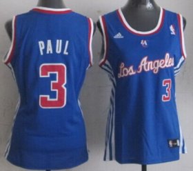 Wholesale Cheap Los Angeles Clippers #3 Chris Paul Blue Womens Jersey