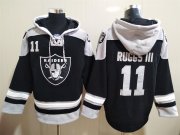 Wholesale Cheap Men's Las Vegas Raiders 11 Henry Ruggs NEW Black Pocket Stitched NFL Pullover Hoodie