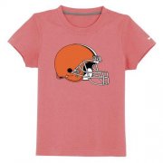 Wholesale Cheap Cleveland Browns Sideline Legend Authentic Logo Youth T-Shirt Pink
