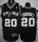Wholesale Cheap San Antonio Spurs #20 Manu Ginobili Black Swingman Jersey