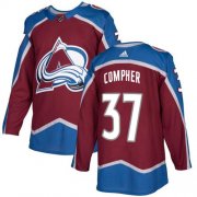 Wholesale Cheap Adidas Avalanche #37 J.T. Compher Burgundy Home Authentic Stitched NHL Jersey