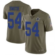 Wholesale Cheap Nike Cowboys #54 Jaylon Smith Olive Youth Stitched NFL Limited 2017 Salute to Service Jersey
