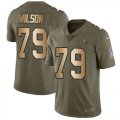 Wholesale Cheap Nike Titans #79 Isaiah Wilson Olive/Gold Youth Stitched NFL Limited 2017 Salute To Service Jersey