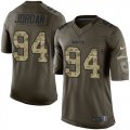 Wholesale Cheap Nike Saints #94 Cameron Jordan Green Youth Stitched NFL Limited 2015 Salute to Service Jersey