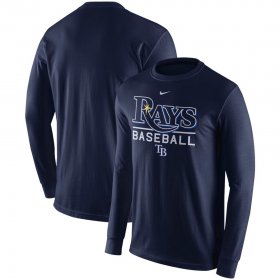 Wholesale Cheap Tampa Bay Rays Nike Practice Long Sleeve T-Shirt Navy