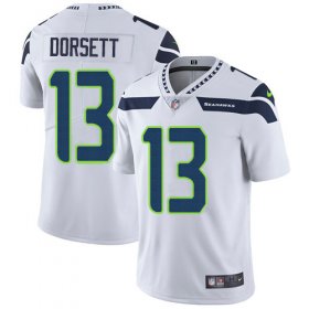 Wholesale Cheap Nike Seahawks #13 Phillip Dorsett White Men\'s Stitched NFL Vapor Untouchable Limited Jersey