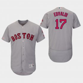 Wholesale Cheap Red Sox #17 Nathan Eovaldi Grey Flexbase Authentic Collection Stitched MLB Jersey