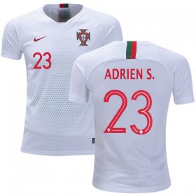 Wholesale Cheap Portugal #23 Adrien S. Away Kid Soccer Country Jersey