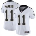 Wholesale Cheap Nike Saints #11 Deonte Harris White Women's Stitched NFL Vapor Untouchable Limited Jersey