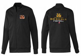 Wholesale Cheap NFL Cincinnati Bengals Victory Jacket Black_2