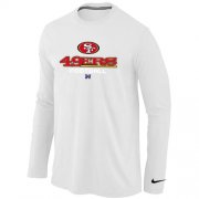 Wholesale Cheap Nike San Francisco 49ers Critical Victory Long Sleeve T-Shirt White