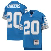 Wholesale Cheap Youth Detroit Lions #20 Barry Sanders Mitchell & Ness Blue 1996 Legacy Retired Player Jersey