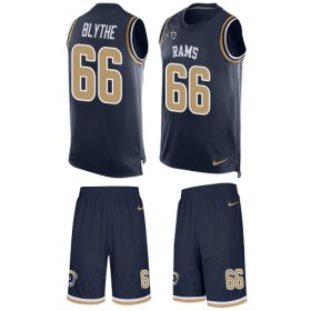 Wholesale Cheap Nike Rams #66 Austin Blythe Navy Blue Team Color Men\'s Stitched NFL Limited Tank Top Suit Jersey