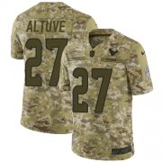 Wholesale Cheap Nike Texans #27 Jose Altuve Camo Youth Stitched NFL Limited 2018 Salute to Service Jersey