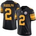 Wholesale Cheap Nike Steelers #2 Mason Rudolph Black Men's Stitched NFL Limited Rush Jersey