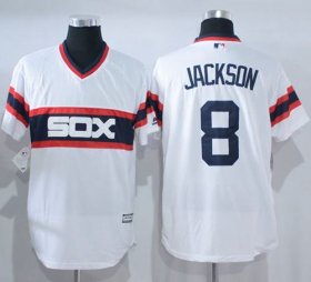 Wholesale Cheap White Sox #8 Bo Jackson White New Cool Base Alternate Home Stitched MLB Jersey