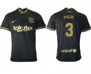 Wholesale Cheap Men 2020-2021 club Barcelona away aaa version 3 black Soccer Jerseys