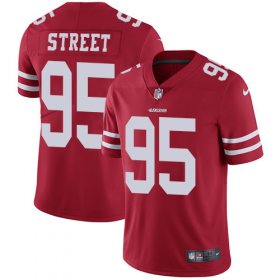 Wholesale Cheap Nike 49ers #95 Kentavius Street Red Team Color Men\'s Stitched NFL Vapor Untouchable Limited Jersey