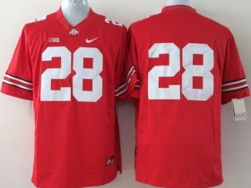 Wholesale Cheap Ohio State Buckeyes #28 Dominic Clarke 2014 Red Limited Jersey