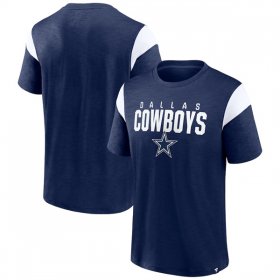 Wholesale Men\'s Dallas Cowboys Navy White Home Stretch Team T-Shirt