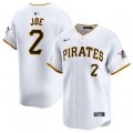 Cheap Men's Pittsburgh Pirates #2 Connor Joe White Home Limited Baseball Stitched Jersey