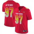 Wholesale Cheap Nike Bengals #97 Geno Atkins Red Men's Stitched NFL Limited AFC 2018 Pro Bowl Jersey