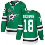 Cheap Adidas Stars #18 Jason Dickinson Green Home Authentic Youth 2020 Stanley Cup Final Stitched NHL Jersey