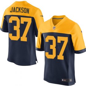 Wholesale Cheap Nike Packers #37 Josh Jackson Navy Blue Alternate Men\'s Stitched NFL New Elite Jersey
