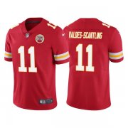 Wholesale Cheap Men's Kansas City Chiefs #11 Marquez Valdes-Scantling Red Vapor Untouchable Limited Stitched Football Jersey