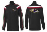 Wholesale Cheap NFL Baltimore Ravens Team Logo Jacket Black_2