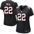Wholesale Cheap Nike Falcons #22 Keanu Neal Black Alternate Women's Stitched NFL Elite Jersey